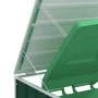 Cobertizo contenedores dobles basura acero verde 144x81x113 cm de , Soportes para contenedores de residuos - Ref: Foro24-4006...