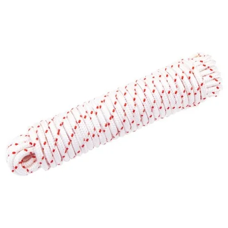 Cordón de arranque nailon blanco y rojo Ø6 mm 10 m de , Sogas y cuerdas metálicas - Ref: Foro24-4100614, Precio: 10,56 €, Des...