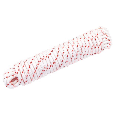 Cordón de arranque nailon blanco y rojo Ø6 mm 10 m de , Sogas y cuerdas metálicas - Ref: Foro24-4100614, Precio: 10,77 €, Des...