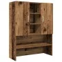 Armario de lavadora madera envejecida 70,5x25,5x90 cm de , Accesorios para lavadoras y secadoras - Ref: Foro24-856637, Precio...