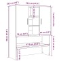 Armario de lavadora madera envejecida 70,5x25,5x90 cm de , Accesorios para lavadoras y secadoras - Ref: Foro24-856637, Precio...
