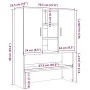 Armario de lavadora madera envejecida 70,5x25,5x90 cm de , Accesorios para lavadoras y secadoras - Ref: Foro24-856637, Precio...