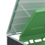 Cobertizo contenedor doble basura acero antracita 144x81x113 cm de , Soportes para contenedores de residuos - Ref: Foro24-400...