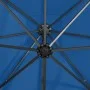 Sombrilla voladiza con poste y luces LED azul 250 cm de vidaXL, Sombrillas - Ref: Foro24-312325, Precio: 153,48 €, Descuento: %