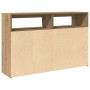 Aparador con LED madera ingeniería roble artisan 115,5x30x75 cm de , Aparadores - Ref: Foro24-856364, Precio: 137,69 €, Descu...