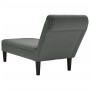 Tumbona con almohada y reposabrazo derecho tela gris oscuro de , Divanes - Ref: Foro24-4009844, Precio: 122,45 €, Descuento: %
