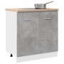 Armario debajo fregadero madera contrachapada gris 80x46x81,5cm de , Armarios de cocina - Ref: Foro24-856076, Precio: 54,38 €...
