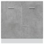 Armario debajo fregadero madera contrachapada gris 80x46x81,5cm de , Armarios de cocina - Ref: Foro24-856076, Precio: 54,38 €...