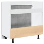 Armario debajo fregadero madera contrachapada gris 80x46x81,5cm de , Armarios de cocina - Ref: Foro24-856076, Precio: 54,38 €...