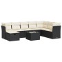 Set de sofás de jardín con cojines 9 pzas ratán sintético negro de , Conjuntos de jardín - Ref: Foro24-3325342, Precio: 520,2...