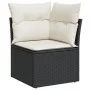 Set de sofás de jardín 6 piezas y cojines ratán sintético negro de , Conjuntos de jardín - Ref: Foro24-3325382, Precio: 370,8...