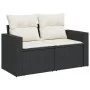 Set de sofás de jardín 6 piezas y cojines ratán sintético negro de , Conjuntos de jardín - Ref: Foro24-3325382, Precio: 370,8...