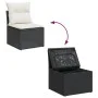 Set de sofás de jardín 6 piezas y cojines ratán sintético negro de , Conjuntos de jardín - Ref: Foro24-3325382, Precio: 370,8...