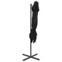 Sombrilla voladiza con cubierta doble negra 250x250 cm de vidaXL, Sombrillas - Ref: Foro24-312364, Precio: 137,43 €, Descuent...
