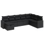 Set de sofás de jardín y cojines 8 piezas ratán sintético negro de , Conjuntos de jardín - Ref: Foro24-3325431, Precio: 523,8...