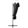 Sombrilla voladiza con cubierta doble negra 250x250 cm de vidaXL, Sombrillas - Ref: Foro24-312364, Precio: 137,43 €, Descuent...