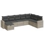 Set de sofás de jardín 8 pzas y cojines ratán sintético gris de , Conjuntos de jardín - Ref: Foro24-3325438, Precio: 554,01 €...