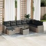 Set de sofás de jardín con cojines 9 pzas ratán sintético gris de , Conjuntos de jardín - Ref: Foro24-3325446, Precio: 561,92...
