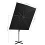 Sombrilla voladiza con cubierta doble negra 250x250 cm de vidaXL, Sombrillas - Ref: Foro24-312364, Precio: 137,43 €, Descuent...