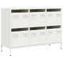 Aparador de acero laminado en frío blanco 101,5x39x73,5 cm de , Aparadores - Ref: Foro24-851267, Precio: 180,28 €, Descuento: %