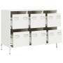 Aparador de acero laminado en frío blanco 101,5x39x73,5 cm de , Aparadores - Ref: Foro24-851267, Precio: 180,28 €, Descuento: %