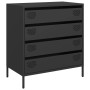 Aparador de acero laminado en frío negro 68x39x73,5 cm de , Aparadores - Ref: Foro24-851286, Precio: 124,07 €, Descuento: %
