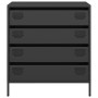 Aparador de acero laminado en frío negro 68x39x73,5 cm de , Aparadores - Ref: Foro24-851286, Precio: 124,07 €, Descuento: %