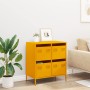 Aparador acero laminado en frío amarillo mostaza 68x39x73,5 cm de , Aparadores - Ref: Foro24-851259, Precio: 137,23 €, Descue...