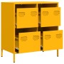 Aparador acero laminado en frío amarillo mostaza 68x39x73,5 cm de , Aparadores - Ref: Foro24-851259, Precio: 137,23 €, Descue...