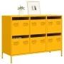 Aparador acero laminado frío amarillo mostaza 101,5x39x73,5 cm by , Sideboards - Ref: Foro24-851265, Price: 179,01 €, Discoun...