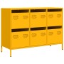 Aparador acero laminado frío amarillo mostaza 101,5x39x73,5 cm de , Aparadores - Ref: Foro24-851265, Precio: 181,29 €, Descue...