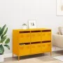Aparador acero laminado frío amarillo mostaza 101,5x39x73,5 cm by , Sideboards - Ref: Foro24-851265, Price: 179,01 €, Discoun...
