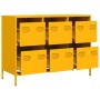 Aparador acero laminado frío amarillo mostaza 101,5x39x73,5 cm de , Aparadores - Ref: Foro24-851265, Precio: 181,29 €, Descue...