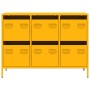 Aparador acero laminado frío amarillo mostaza 101,5x39x73,5 cm de , Aparadores - Ref: Foro24-851265, Precio: 181,29 €, Descue...