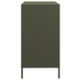 Aparador de acero laminado en frío verde oliva 68x39x73,5 cm de , Aparadores - Ref: Foro24-851290, Precio: 97,28 €, Descuento: %