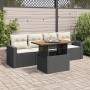 Set de muebles de jardín 5 pzas y cojines ratán sintético negro de , Conjuntos de jardín - Ref: Foro24-3326982, Precio: 345,2...