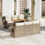 Set sofás de jardín 7 piezas y cojines ratán sintético beige de , Conjuntos de jardín - Ref: Foro24-3327110, Precio: 606,57 €...