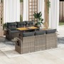 Set de sofás de jardín 7 pzas con cojines ratán sintético gris de , Conjuntos de jardín - Ref: Foro24-3327112, Precio: 525,87...