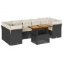 Set de sofás de jardín y cojines 8 piezas ratán sintético negro de , Conjuntos de jardín - Ref: Foro24-3326898, Precio: 528,7...