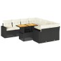 Set de sofás de jardín con cojines 9 pzas ratán sintético negro de , Conjuntos de jardín - Ref: Foro24-3327017, Precio: 589,1...