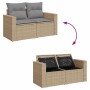 Juego de sofás jardín con cojines 6 pzas ratán sintético beige de , Conjuntos de jardín - Ref: Foro24-3327041, Precio: 473,21...
