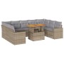 Juego de sofás jardín con cojines beige 10 pzas ratán sintético de , Conjuntos de jardín - Ref: Foro24-3327083, Precio: 712,5...
