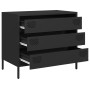 Aparador de acero laminado en frío negro 68x39x58,5 cm de , Aparadores - Ref: Foro24-851292, Precio: 80,04 €, Descuento: %