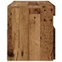 Mueble TV luces LED madera ingeniería envejecida 90x35x40 cm de , Muebles TV - Ref: Foro24-856307, Precio: 68,53 €, Descuento: %