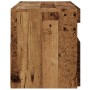 Mueble TV luces LED madera ingeniería envejecida 90x35x40 cm de , Muebles TV - Ref: Foro24-856307, Precio: 69,65 €, Descuento: %
