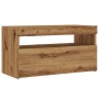Muebles TV con luces LED 2 uds madera ingeniería roble artisan de , Muebles TV - Ref: Foro24-856318, Precio: 85,70 €, Descuen...
