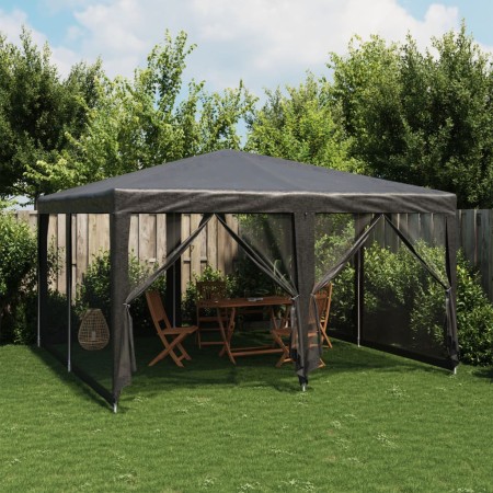 Carpa para fiestas 8 paredes de malla HDPE gris antracita 4x4 m de , Carpas y cenadores - Ref: Foro24-4010064, Precio: 139,74...