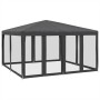 Carpa para fiestas 8 paredes de malla HDPE gris antracita 4x4 m de , Carpas y cenadores - Ref: Foro24-4010064, Precio: 139,74...