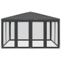 Carpa para fiestas 8 paredes de malla HDPE gris antracita 4x4 m de , Carpas y cenadores - Ref: Foro24-4010064, Precio: 139,74...