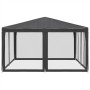 Carpa para fiestas 8 paredes de malla HDPE gris antracita 4x4 m de , Carpas y cenadores - Ref: Foro24-4010064, Precio: 139,74...